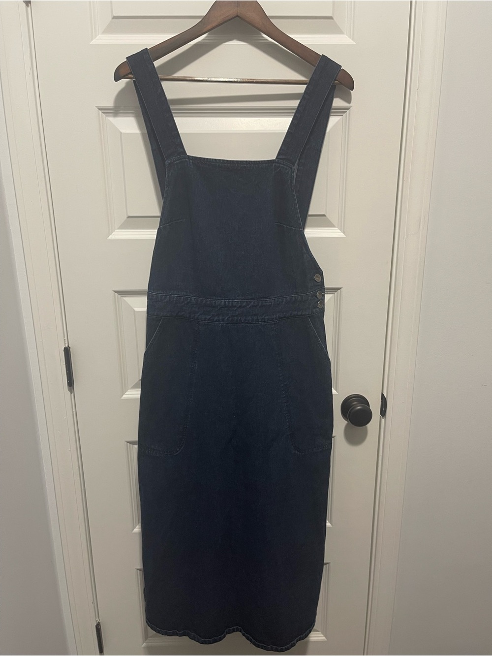 Free People Denim Overall Midi Dress Size 6
